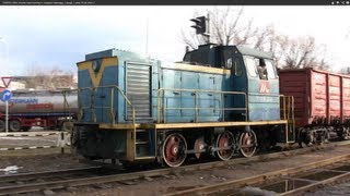 Тепловоз ТГМ23В3208 в Лиепая  TGM23V3208 shunter in Liepaja [upl. by Varhol]