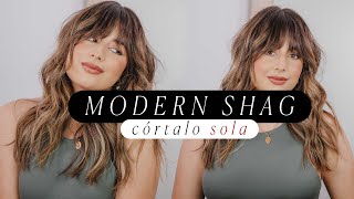 ¿Cómo hacer un corte en capas SOLA  MODERN SHAG TUTORIAL  Valentina Arjona [upl. by Felton]