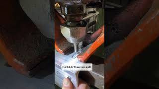 A different way to use an ironworker fabricator handmade metalshop [upl. by Ynavoeg]