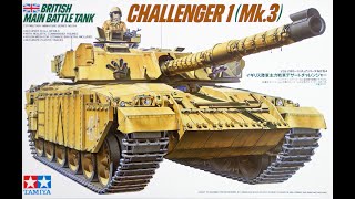 Tamiya 135 Challenger 1 Mk3 TankPlastic Kit Build amp Review [upl. by Edmunda]