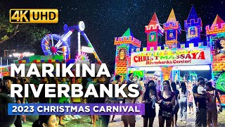 Grand Opening of Christmas Carnival 2023 at MARIKINA RIVERBANKS Center  NO Entrance Fee【4K】 [upl. by Assin]