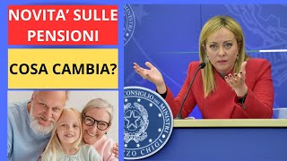 NOVITA SULLE PENSIONI [upl. by Lirret]