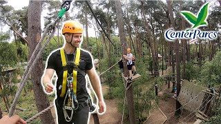 AERIAL ADVENTURE ACTIVITY  WOBURN CENTRE PARCS 🌲 [upl. by Torrence]