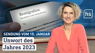 Unwort des Jahres 2023  hessenschau vom 15012024 [upl. by Mariska]