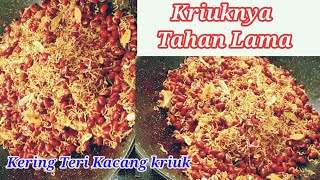 Resep Teri Kacang kriuk Dan Enak  Cocok Untuk Usaha Teri Kacang [upl. by Yup]