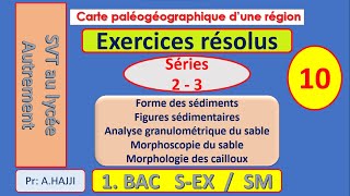 Exercices résolus QCM sur la réalisation de la carte paléogéographique dune région sédimentaire 2 [upl. by Berke]