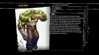 Batman Arkham Asylum  Killer Croc Interview Tapes and Bio [upl. by Tocs]