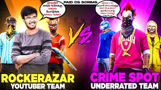 RockerAzar Gaming VS Tamil Underrated Team  என்னடா Emoteல போடுறீங்க😱Fight MRCS Update  FF IND [upl. by Kriss]