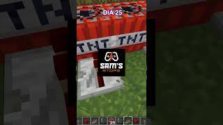 Explotando una TNT por DIA  DIA 25 minecraft viralvideos shorts gaming minecraftmemes [upl. by Nauqed]