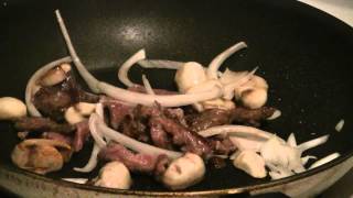 Chinese Beef And Mushroom Chow Mein Authentic Noodle Recipe [upl. by Zara]