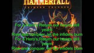 Hammerfall  Heros return with lyrics [upl. by Tessler514]