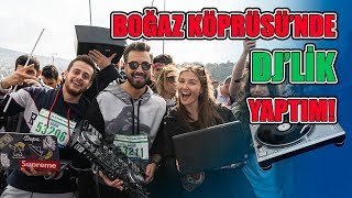 Boğaz Köprüsünde DJ’lik Yaptım Dünyada İlk w Alper Rende ve İlayda Akdoğan I İstanbul Maratonu [upl. by Nylimaj560]