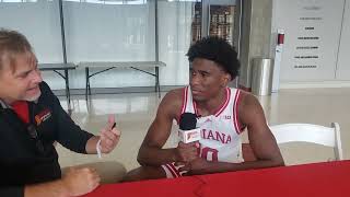 Indiana Mens Basketball Media Day  Kaleb Banks [upl. by Carlos143]