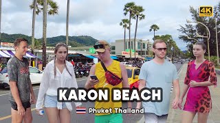 4K 🇹🇭 Walking in the afternoon Karon Street  Karon Beach  Phuket Thailand 2023 [upl. by Milson865]