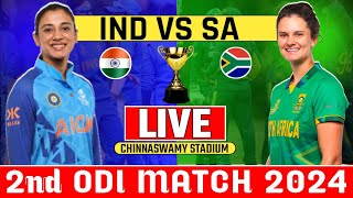 Live Match India Womens vs South Africa Womens 2nd Odi Match  Today Live Cricket Match Indw vs Saw [upl. by Lawrenson]