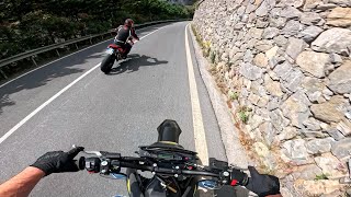 HSQ 701 vs Hypermotard 950 sp [upl. by Christa469]