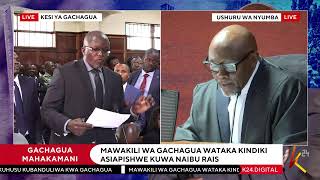 K24 TV LIVE Gachagua in Court [upl. by Norrej]