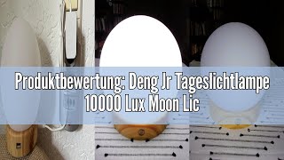 Produktbewertung Deng Jr Tageslichtlampe 10000 Lux Moon LichttherapielampeSimulation von Tageslich [upl. by Hawkins39]