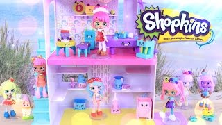 Shopkins Happy Home Game Room amp Laundry  Miniature Decor PLUS Petkins [upl. by Leiruh]