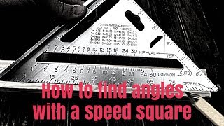 How to find angles with a speed square [upl. by Daniele]