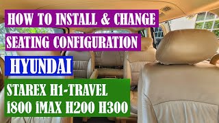 DIY Seats Installation Convertion Hyundai H1 Starex iMax i800 Pasang Dan Ubah Kedudukan Tempat Duduk [upl. by Etterraj]