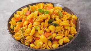 Vegetable Pasta Recipe  Veg Shell Pasta Recipe  Toasted [upl. by Nyllaf832]