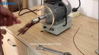 Copper wire enamel stripper machine enamelled wire stripping [upl. by Aineg]