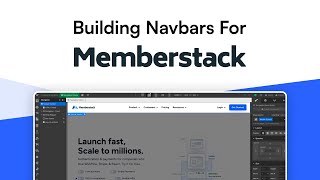 How To Work With Navbars On Membership Sites in Webflow  Memberstack Tutorial [upl. by Ahtimat]