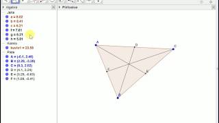 MAA3 Mediaanien leikkauspiste Geogebra [upl. by Carly834]