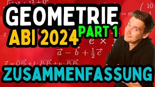 MATHE ABI 2024 10 GeometrieTools für Dein Abi  Geometrie part 1 [upl. by Lyndsey963]