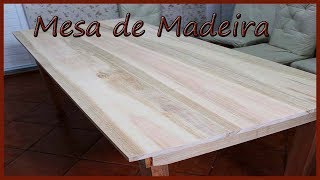 Mesa De Madeira Veja o passo a passo Diy mesa [upl. by Aloeda]