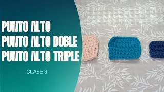 Crochet para PRINCIPIANTES Aprende 3 puntos BÁSICOS en 10 minutos 😱🧶⏰ [upl. by Averell]