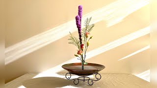 池坊花道 生花插法示範 Ikebana  Ikenobo SHOKA Japanese art of Flower Arrangement  Milly老師池坊花藝 [upl. by Athalia]