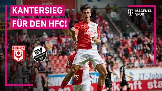 Hallescher FC  SV Sandhausen Highlights mit LiveKommentar  3 Liga  MAGENTA SPORT [upl. by Yraeht584]