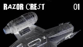 Razor Crest Bandai  1144 Scale  Part 01 Review [upl. by Anawahs946]