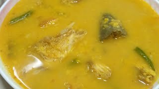 ইলিশ মাছের মাথা দিয়ে মুগ ডাল রান্না রেসিপি  Ilish macher matha diye mung dal recipeBengali recipe [upl. by Nathaniel3]