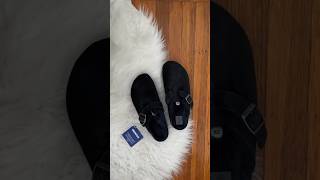 Unboxing Birkenstock Boston in Midnight birkenstock unboxing [upl. by Otha360]