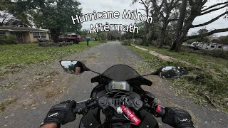 Aftermath Of Hurrican Milton Yamaha R3 Pov [upl. by Anneliese304]