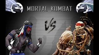 Zombie Nightwolf vs Spinal MORTAL KOMBAT ALPHA [upl. by Yllak]