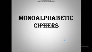 Monoalphabetic Substitution Cipher Easy Explanation with example [upl. by Plafker]