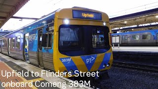 Upfield to Flinders Street onboard Comeng 383M [upl. by Kit316]