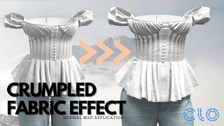 Realistic Fabric Wrinkles in CLO 3D Crumpled Effect Tutorial [upl. by Leonore]