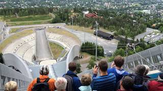 Holmenkollbakken zipline [upl. by Ettedo335]