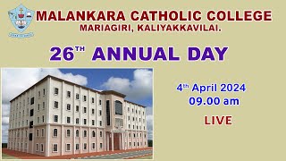 Day 3 Malankara Catholic College  Mariagiri  Kaliakkavilai  26th Annual Day 2024 [upl. by Enaj790]