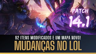 O LOL MUDOU COMPLETAMENTE MAPA PRATICAMENTE NOVO E QUASE 100 ITENS NOVOS OU MODIFICADOS PATCH 141 [upl. by Dorweiler]