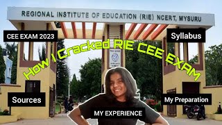 Info About RIE CEE 2023 ExamSyllabus Preparation  Surprisingly SNEHA [upl. by Sdlonyer526]