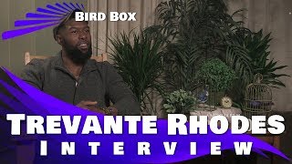 MOONLIGHT interview w Trevante Rhodes and Andre Holland [upl. by Einon]