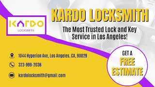 Keypad Lock Installation Los Angeles  Kardo Locksmith [upl. by Schoenberg934]