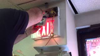 Exit Sign  Emergency Light Repair [upl. by Oznecniv]