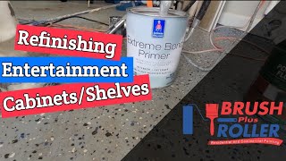 Extreme Bond Primer Refinishing Entertainment CabinetsShelves [upl. by Otnicaj728]